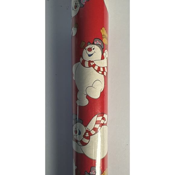 Frosty The Snowman Christmas Wrapping Paper Brand New 20 Sq Feet - Picture 2 of 4